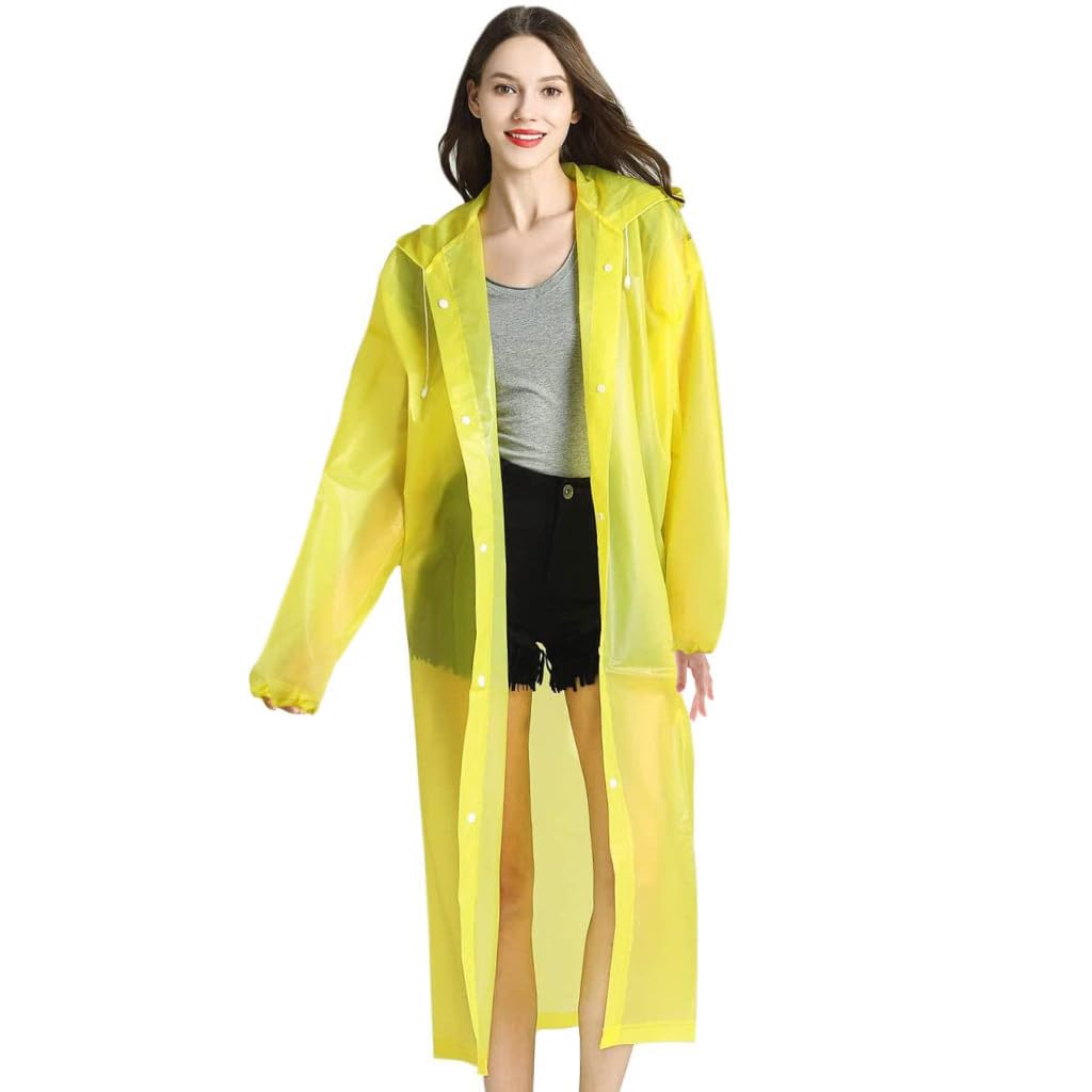 PALAY Rain Ponchos for Men Women, Reusable PEVA Raincoats with Hood for Rain Ponchos for Camping, Hiking, Music Festival, Outdoor Activities PALAY Rain Ponchos for Men Women, Reusable PEVA Raincoats with Hood for Rain Ponchos for Camping, Hiking, Music Festival, Outdoor Activities
